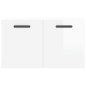 vidaXL Armario pared madera contrachapada blanco brillo 60x36,5x35 cm vidaXL Armario pared madera contrachapada blanco brillo 60x36,5x35 cm