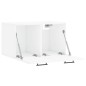 vidaXL Armario pared madera contrachapada blanco brillo 60x36,5x35 cm vidaXL Armario pared madera contrachapada blanco brillo 60x36,5x35 cm