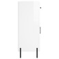 vidaXL Aparador de madera contrachapada blanco brillante 69,5x34x90 cm vidaXL Aparador de madera contrachapada blanco brillante 69,5x34x90 cm