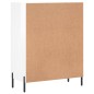 vidaXL Aparador de madera contrachapada blanco brillante 69,5x34x90 cm vidaXL Aparador de madera contrachapada blanco brillante 69,5x34x90 cm