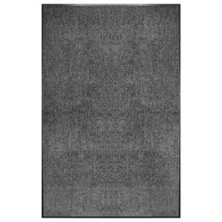 vidaXL Felpudo lavable gris antracita 120x180 cm
