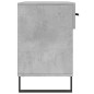vidaXL Banco zapatero madera de ingeniería gris hormigón 102x35x55 cm