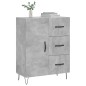 vidaXL Aparador de madera de ingeniería gris hormigón 69,5x34x90 cm vidaXL Aparador de madera de ingeniería gris hormigón 69,5x34x90 cm