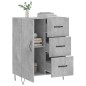 vidaXL Aparador de madera de ingeniería gris hormigón 69,5x34x90 cm vidaXL Aparador de madera de ingeniería gris hormigón 69,5x34x90 cm