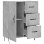 vidaXL Aparador de madera de ingeniería gris hormigón 69,5x34x90 cm vidaXL Aparador de madera de ingeniería gris hormigón 69,5x34x90 cm