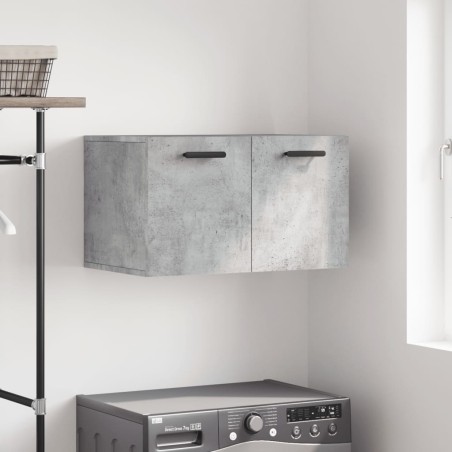 vidaXL Armario de pared madera ingeniería gris hormigón 60x36,5x35 cm