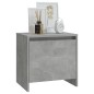 vidaXL Mesita de noche madera ingeniería gris hormigón 45x34x44,5 cm vidaXL Mesita de noche madera ingeniería gris hormigón 45x34x44,5 cm