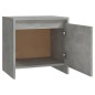 vidaXL Mesita de noche madera ingeniería gris hormigón 45x34x44,5 cm vidaXL Mesita de noche madera ingeniería gris hormigón 45x34x44,5 cm