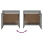 vidaXL Mesita de noche madera ingeniería gris hormigón 45x34x44,5 cm vidaXL Mesita de noche madera ingeniería gris hormigón 45x34x44,5 cm