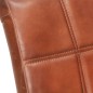 vidaXL Sillas voladizas de comedor 4 unidades cuero auténtico marrón vidaXL Sillas voladizas de comedor 4 unidades cuero auténtico marrón