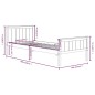 vidaXL Estructura de cama madera maciza de pino 100x200 cm vidaXL Estructura de cama madera maciza de pino 100x200 cm