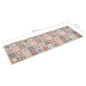 vidaXL Alfombra de cocina lavable mosaico de colores 60x300 cm vidaXL Alfombra de cocina lavable mosaico de colores 60x300 cm