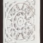 vidaXL Panel de pared tallado a mano MDF marrón y blanco 40x40x1,5 cm vidaXL Panel de pared tallado a mano MDF marrón y blanco 40x40x1,5 cm