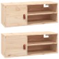 vidaXL Armarios de pared 2 uds madera maciza de pino 80x30x30 cm vidaXL Armarios de pared 2 uds madera maciza de pino 80x30x30 cm