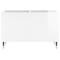 vidaXL Mueble discos madera contrachapada blanco brillo 74,5x38x48 cm vidaXL Mueble discos madera contrachapada blanco brillo 74,5x38x48 cm