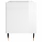 vidaXL Mueble discos madera contrachapada blanco brillo 74,5x38x48 cm vidaXL Mueble discos madera contrachapada blanco brillo 74,5x38x48 cm