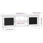 vidaXL Mueble para TV madera maciza pino y ratán natural 105x30x40 cm vidaXL Mueble para TV madera maciza pino y ratán natural 105x30x40 cm