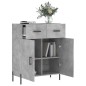 vidaXL Aparador de madera de ingeniería gris hormigón 69,5x34x90 cm vidaXL Aparador de madera de ingeniería gris hormigón 69,5x34x90 cm