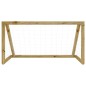 vidaXL Portería de fútbol con red madera pino impregnada 160x100x80 cm vidaXL Portería de fútbol con red madera pino impregnada 160x100x80 cm