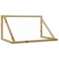 vidaXL Portería de fútbol con red madera pino impregnada 160x100x80 cm vidaXL Portería de fútbol con red madera pino impregnada 160x100x80 cm