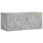 vidaXL Armario de pared madera ingeniería gris hormigón 80x36,5x35 cm vidaXL Armario de pared madera ingeniería gris hormigón 80x36,5x35 cm