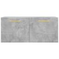 vidaXL Armario de pared madera ingeniería gris hormigón 80x36,5x35 cm vidaXL Armario de pared madera ingeniería gris hormigón 80x36,5x35 cm