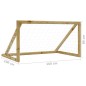 vidaXL Portería de fútbol con red madera pino impregnada 160x100x80 cm vidaXL Portería de fútbol con red madera pino impregnada 160x100x80 cm