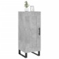 vidaXL Aparador de madera contrachapada gris hormigón 34,5x34x90 cm vidaXL Aparador de madera contrachapada gris hormigón 34,5x34x90 cm