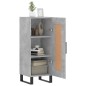 vidaXL Aparador de madera contrachapada gris hormigón 34,5x34x90 cm vidaXL Aparador de madera contrachapada gris hormigón 34,5x34x90 cm