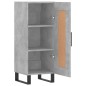 vidaXL Aparador de madera contrachapada gris hormigón 34,5x34x90 cm vidaXL Aparador de madera contrachapada gris hormigón 34,5x34x90 cm