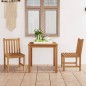 vidaXL Conjunto de comedor de jardín 3 piezas madera maciza de teca vidaXL Conjunto de comedor de jardín 3 piezas madera maciza de teca