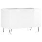 vidaXL Mueble discos madera contrachapada blanco brillo 74,5x38x48 cm vidaXL Mueble discos madera contrachapada blanco brillo 74,5x38x48 cm