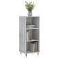 vidaXL Aparador de madera de ingeniería gris hormigón 34,5x32,5x90 cm vidaXL Aparador de madera de ingeniería gris hormigón 34,5x32,5x90 cm
