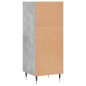 vidaXL Aparador de madera de ingeniería gris hormigón 34,5x32,5x90 cm vidaXL Aparador de madera de ingeniería gris hormigón 34,5x32,5x90 cm