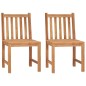 vidaXL Conjunto de comedor de jardín 3 piezas madera maciza de teca vidaXL Conjunto de comedor de jardín 3 piezas madera maciza de teca