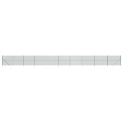 vidaXL Cerca de alambre con pinchos de anclaje verde 2x25 m