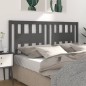 vidaXL Cabecero madera maciza de pino gris 126x4x100 cm vidaXL Cabecero madera maciza de pino gris 126x4x100 cm