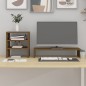 vidaXL Soporte para monitor madera maciza pino marrón miel 81x20x30 cm vidaXL Soporte para monitor madera maciza pino marrón miel 81x20x30 cm