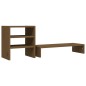 vidaXL Soporte para monitor madera maciza pino marrón miel 81x20x30 cm vidaXL Soporte para monitor madera maciza pino marrón miel 81x20x30 cm