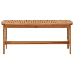 vidaXL Mesa de centro de madera maciza de acacia 102x50x43 cm