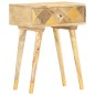 vidaXL Mesita de noche de madera maciza de mango 43x30x58 cm vidaXL Mesita de noche de madera maciza de mango 43x30x58 cm
