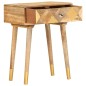vidaXL Mesita de noche de madera maciza de mango 43x30x58 cm vidaXL Mesita de noche de madera maciza de mango 43x30x58 cm