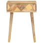 vidaXL Mesita de noche de madera maciza de mango 43x30x58 cm vidaXL Mesita de noche de madera maciza de mango 43x30x58 cm