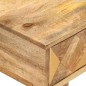 vidaXL Mesita de noche de madera maciza de mango 43x30x58 cm vidaXL Mesita de noche de madera maciza de mango 43x30x58 cm