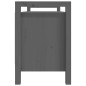 vidaXL Banco de recibidor madera maciza de pino gris 110x40x60 cm vidaXL Banco de recibidor madera maciza de pino gris 110x40x60 cm