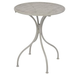 vidaXL Mesa y sillas bistró de jardín 3 piezas acero gris