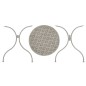 vidaXL Mesa y sillas bistró de jardín 3 piezas acero gris vidaXL Mesa y sillas bistró de jardín 3 piezas acero gris