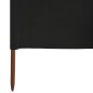 vidaXL Paravientos de playa de 5 paneles tela negro 600x80 cm vidaXL Paravientos de playa de 5 paneles tela negro 600x80 cm