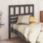 vidaXL Cabecero de cama madera maciza de pino gris 96x4x100 cm vidaXL Cabecero de cama madera maciza de pino gris 96x4x100 cm