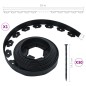 vidaXL Borde de césped flexible con 30 estacas 10 m 5 cm vidaXL Borde de césped flexible con 30 estacas 10 m 5 cm